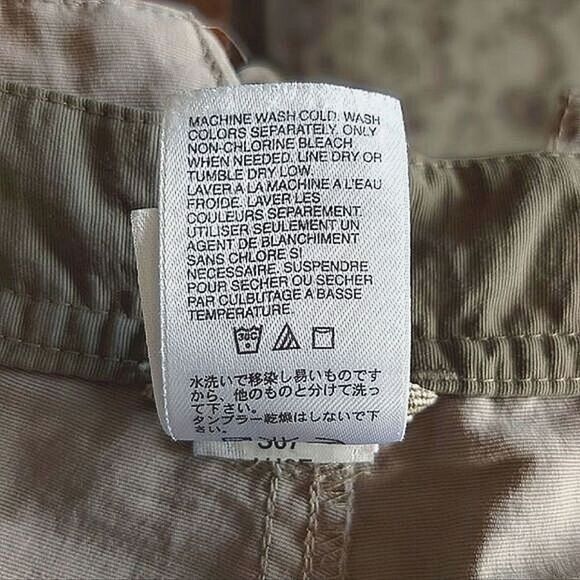 North Face nylon khaki midi hiking shorts Size 4 - Picture 5 of 15